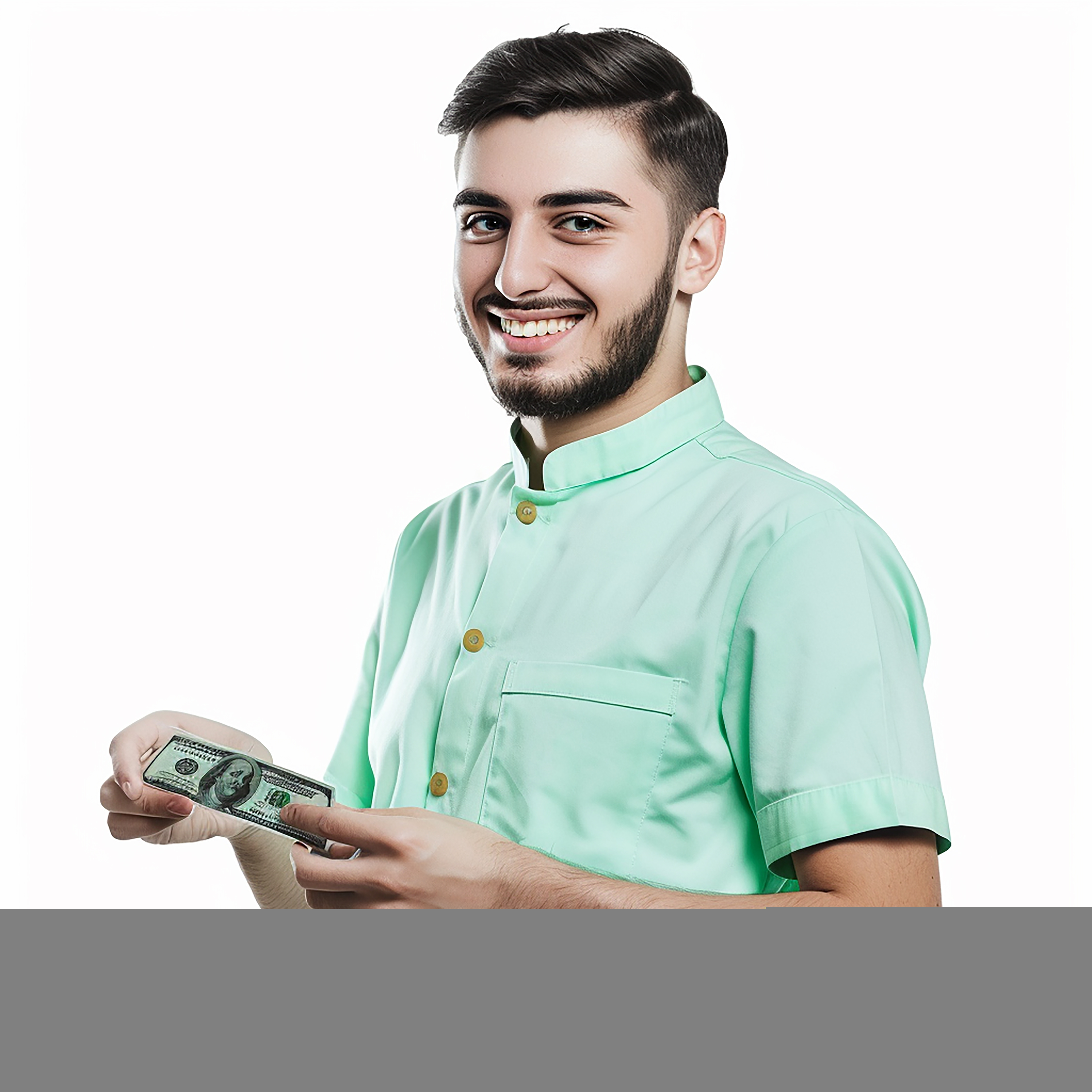 male-cashier-with-dolor-wearing-light-blue-color-suit-isolated-white-background